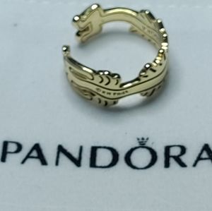 Pandora wavy figure open ring